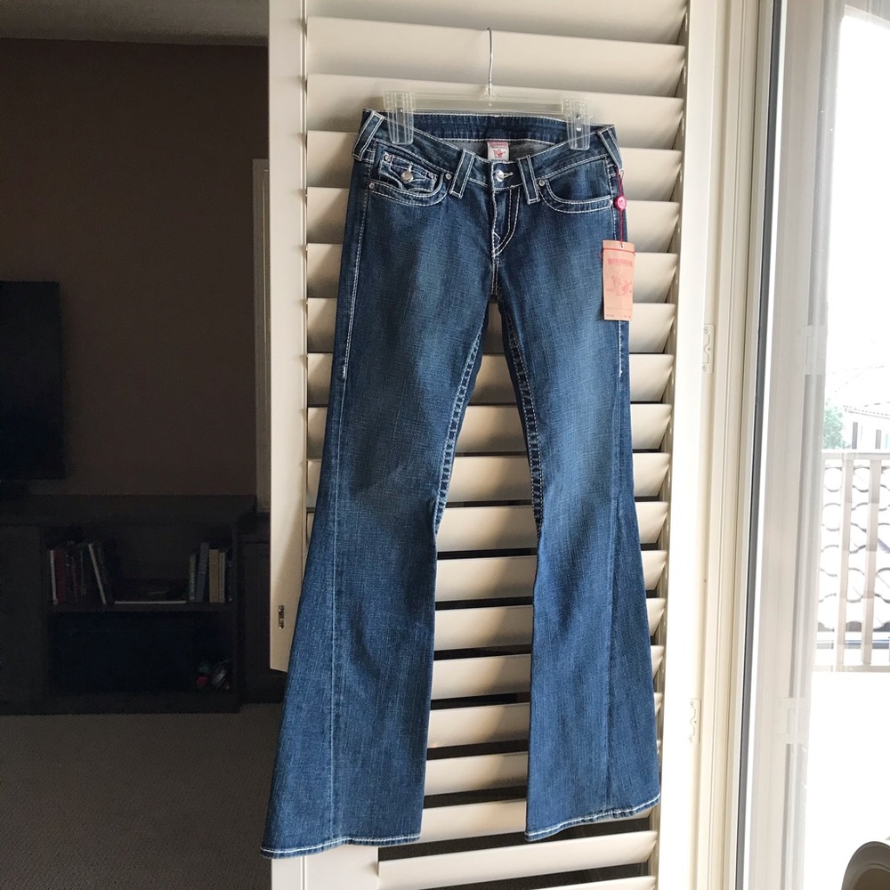 🦋🌹True Religion RARE Disco Joey Dark Harlow BigT